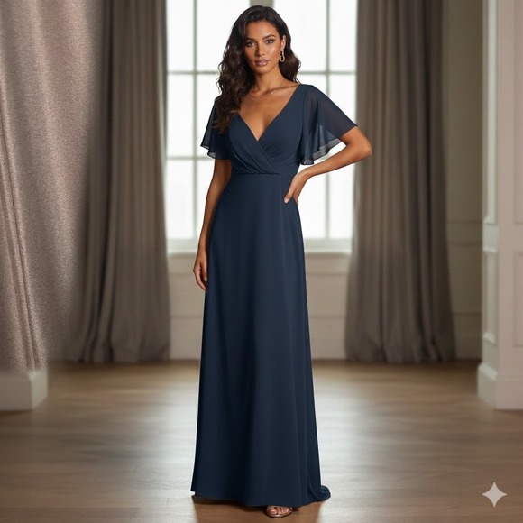 city chic bridesmaid dresses V-Neck Sleeveless High-Low Bridesmaid Dress with Waist Pleating